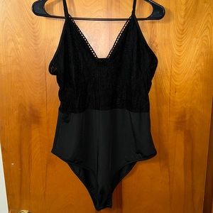 SHEIN Black Lace Bodysuit